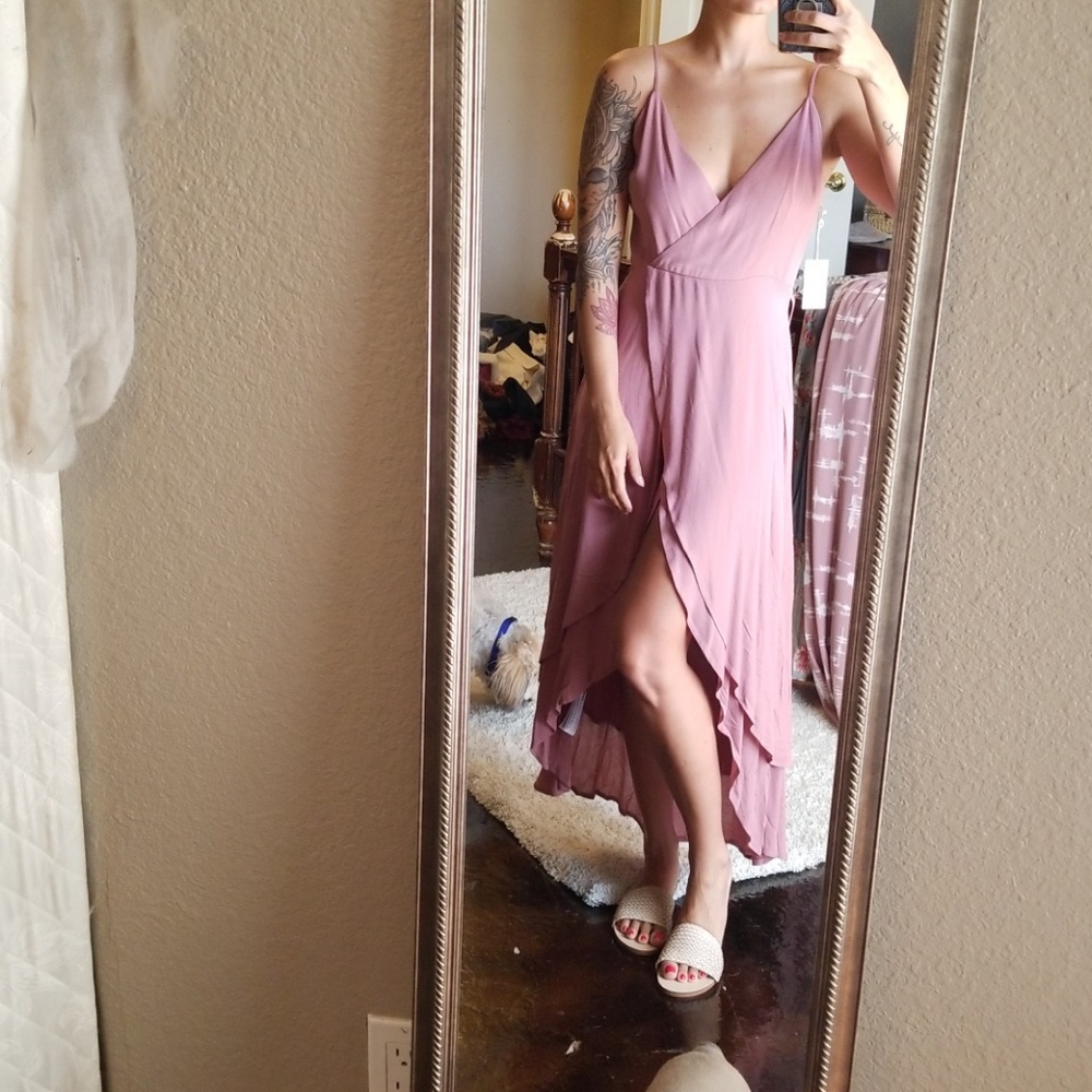 Pink tulip dress